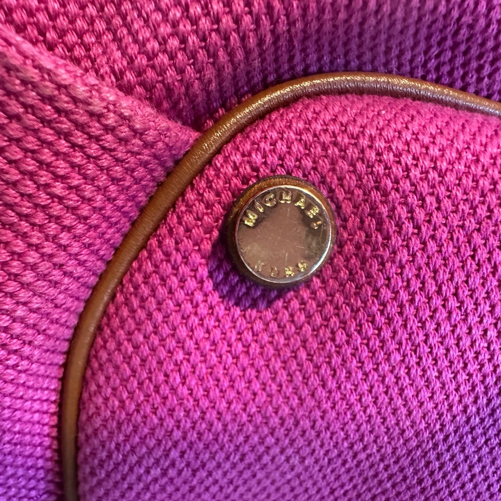 Michael Kors Fuchsia and Tan Shoulder Bag - Picture 5 of 7